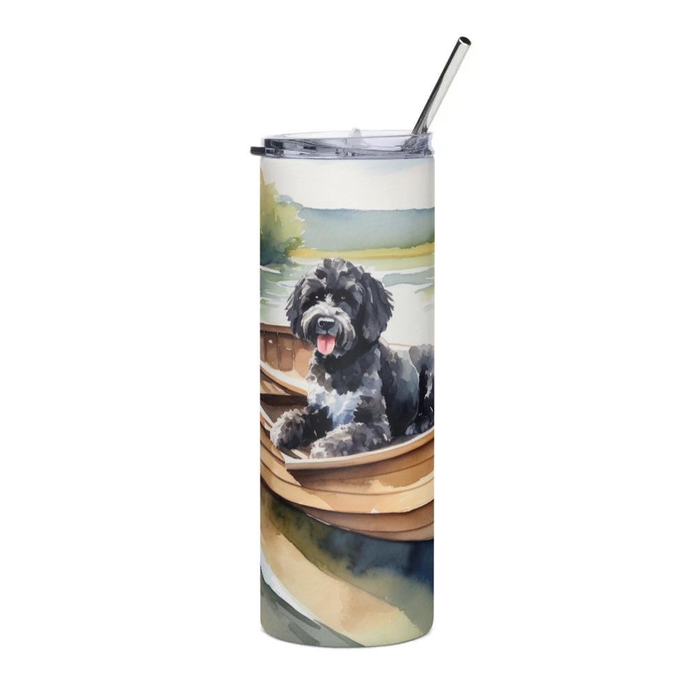 PugMug Custom Portuguese Water Dog Stainless Steel Tumbler