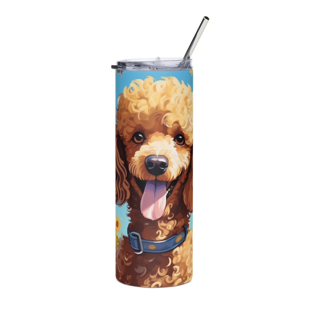 PugMug Custom Tan Poodle Stainless Steel Tumbler