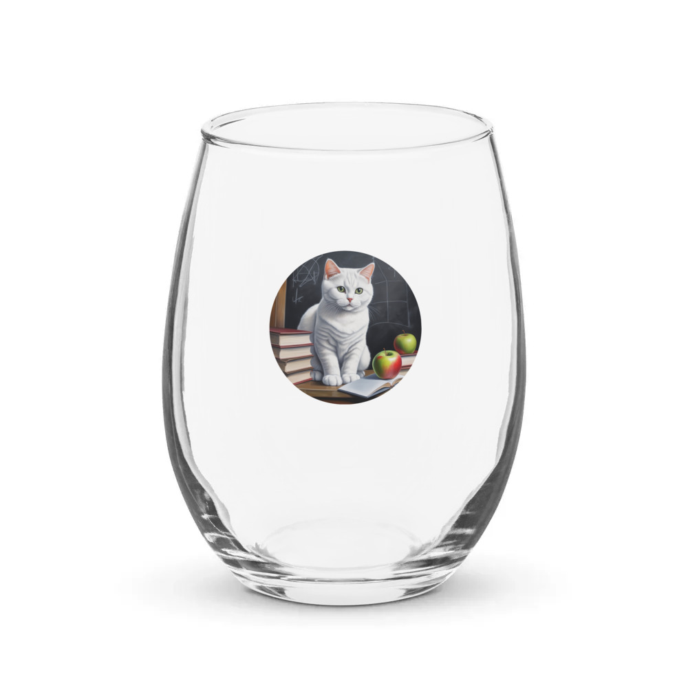 PugMug Custom Pet Stemless Wine Glass