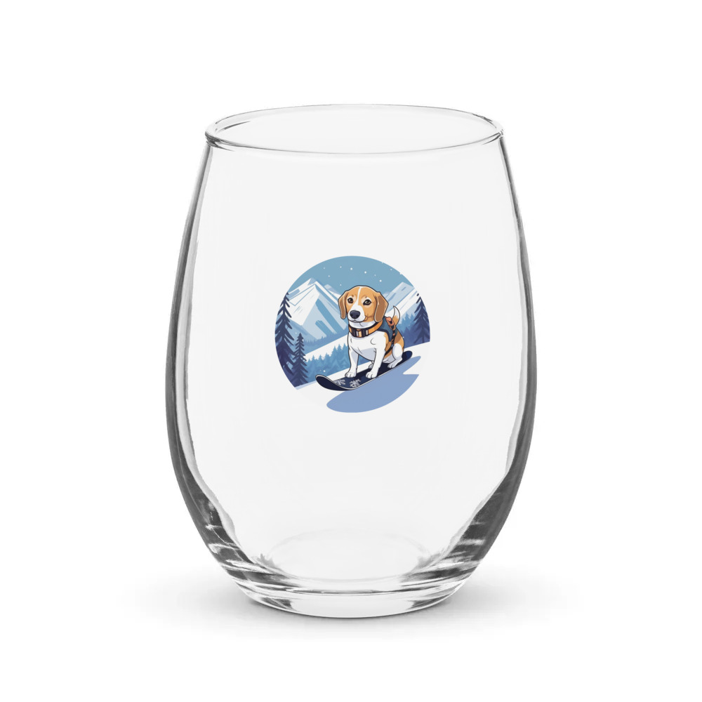 PugMug Custom Munchkin Stemless Wine Glass