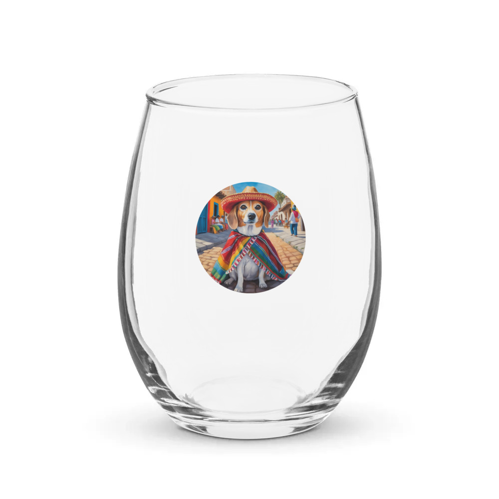 PugMug Custom Munchkin Stemless Wine Glass
