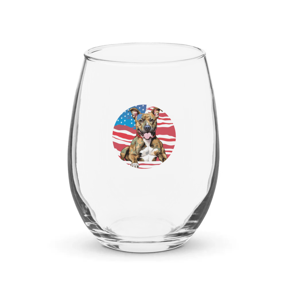 PugMug Custom Tony Hawk Stemless Wine Glass