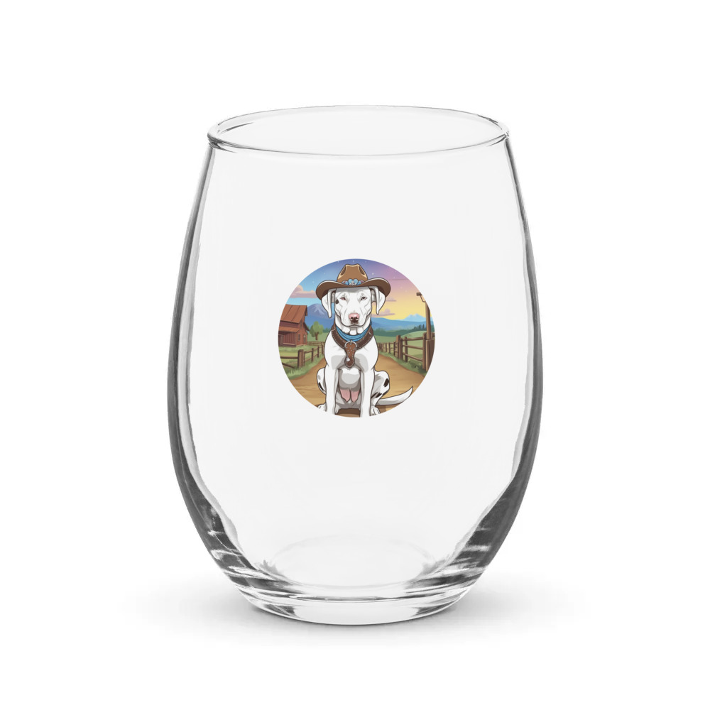 PugMug Custom Penny Stemless Wine Glass