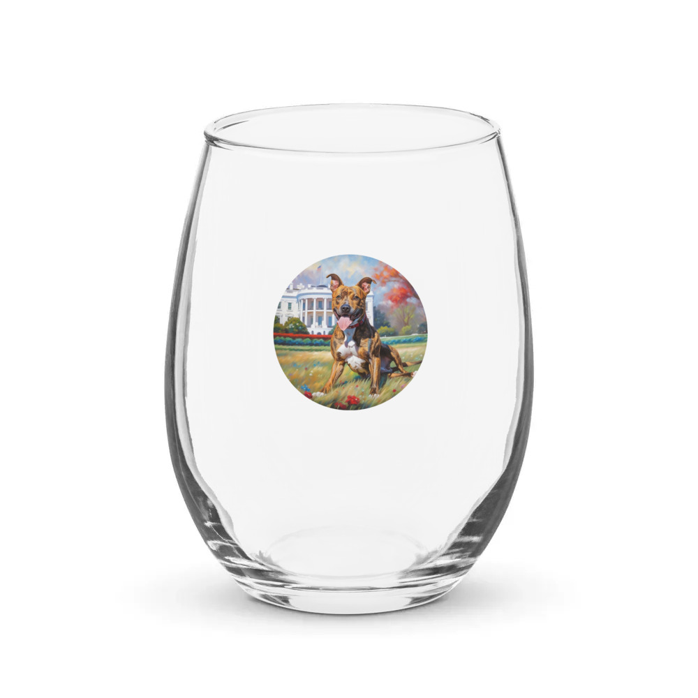 PugMug Custom Tony Hawk Stemless Wine Glass