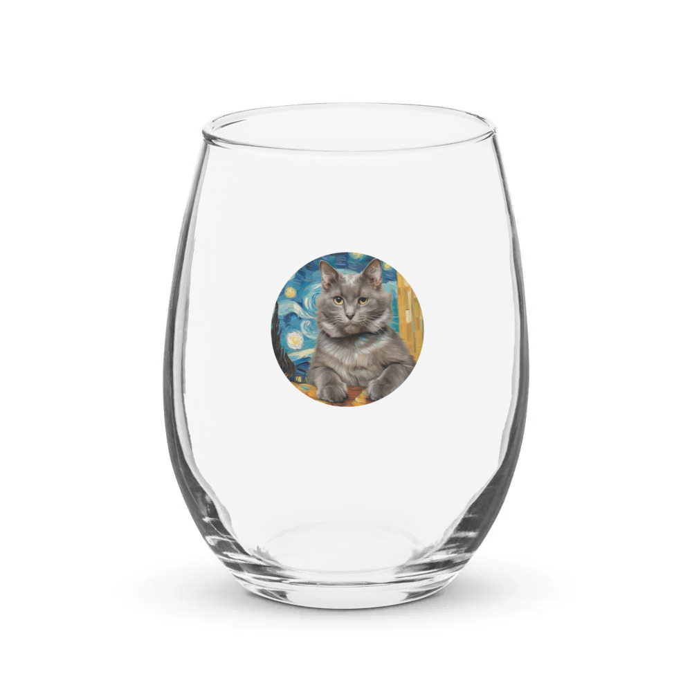 PugMug Custom Thumper Stemless Wine Glass