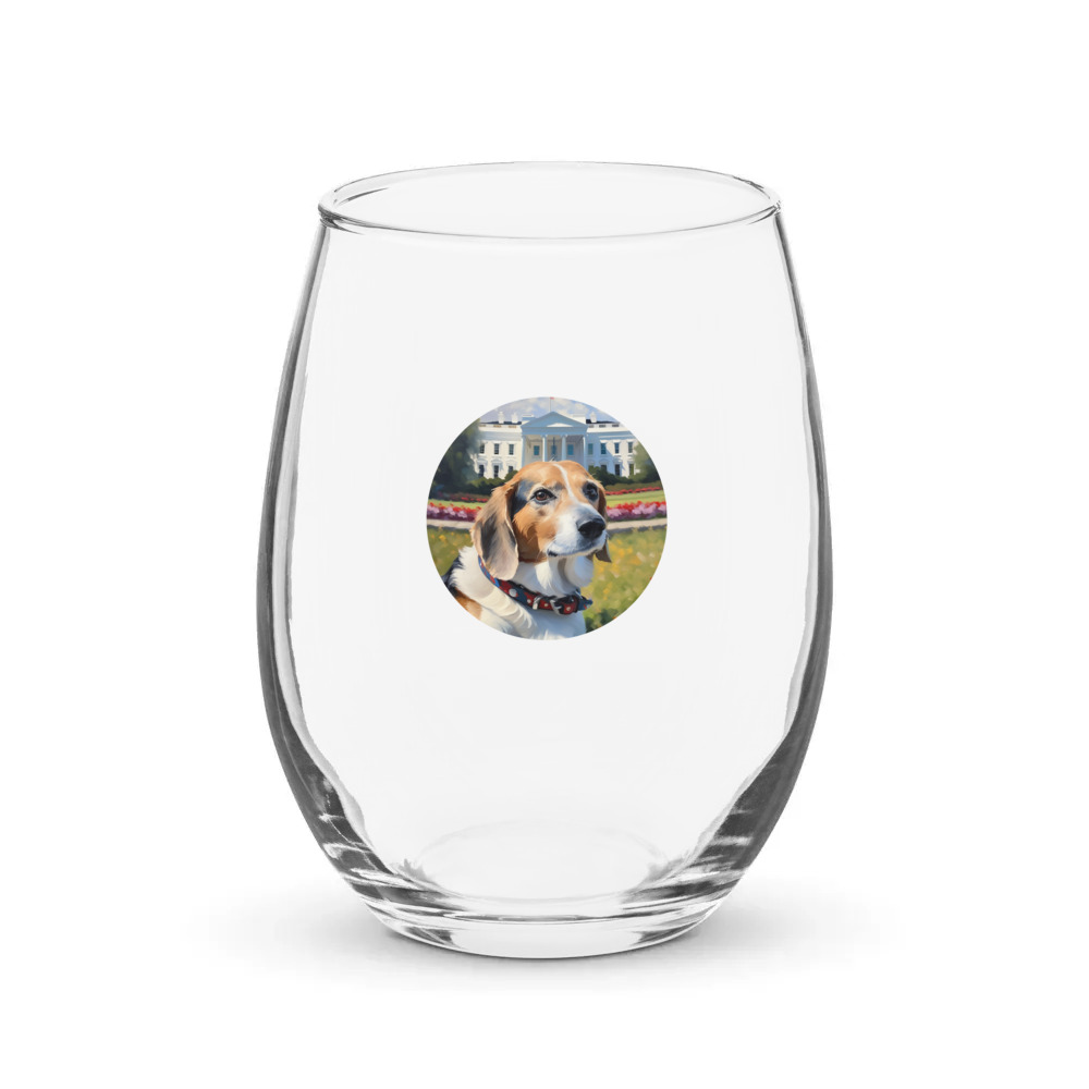 PugMug Custom Munchkin Stemless Wine Glass