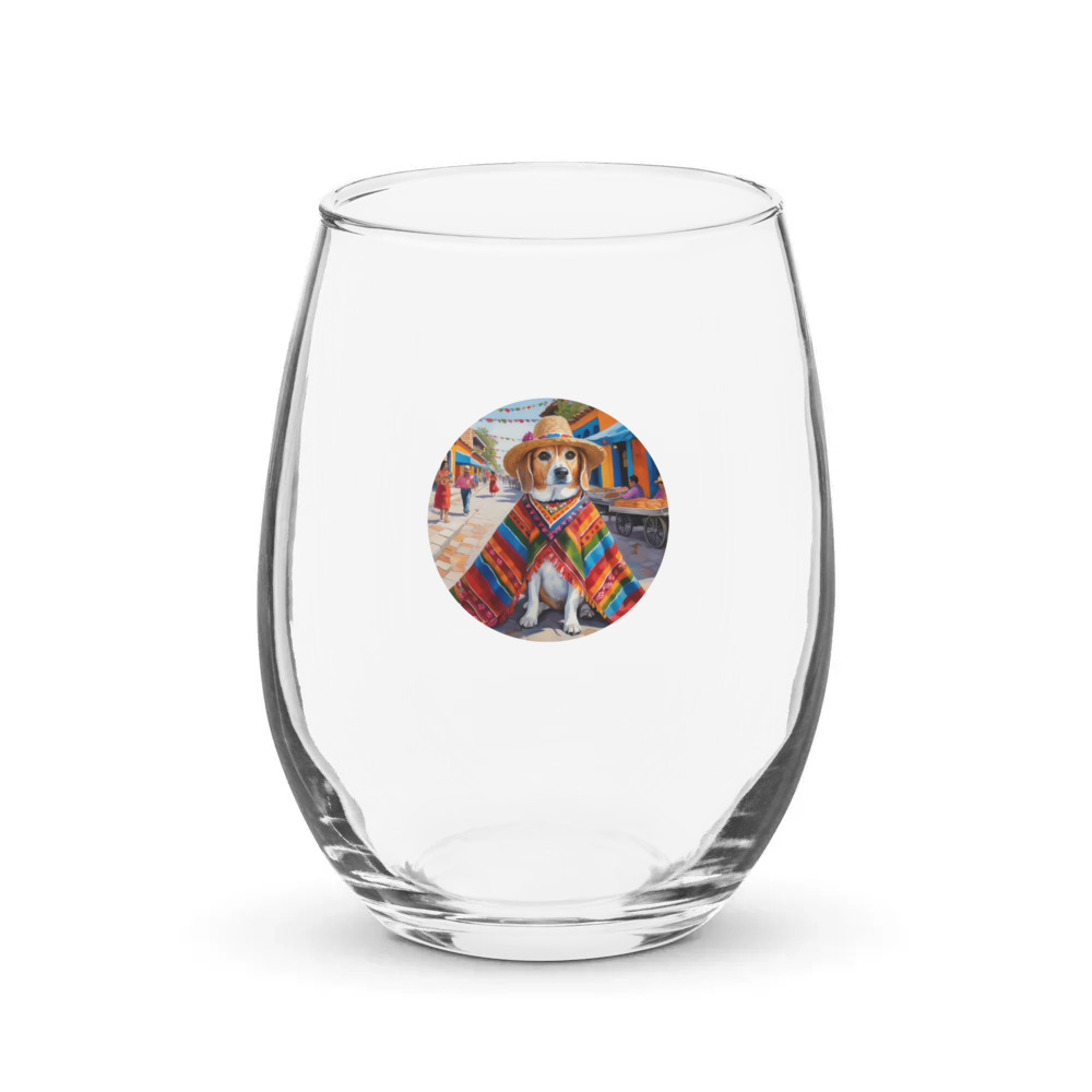 PugMug Custom Munchkin Stemless Wine Glass