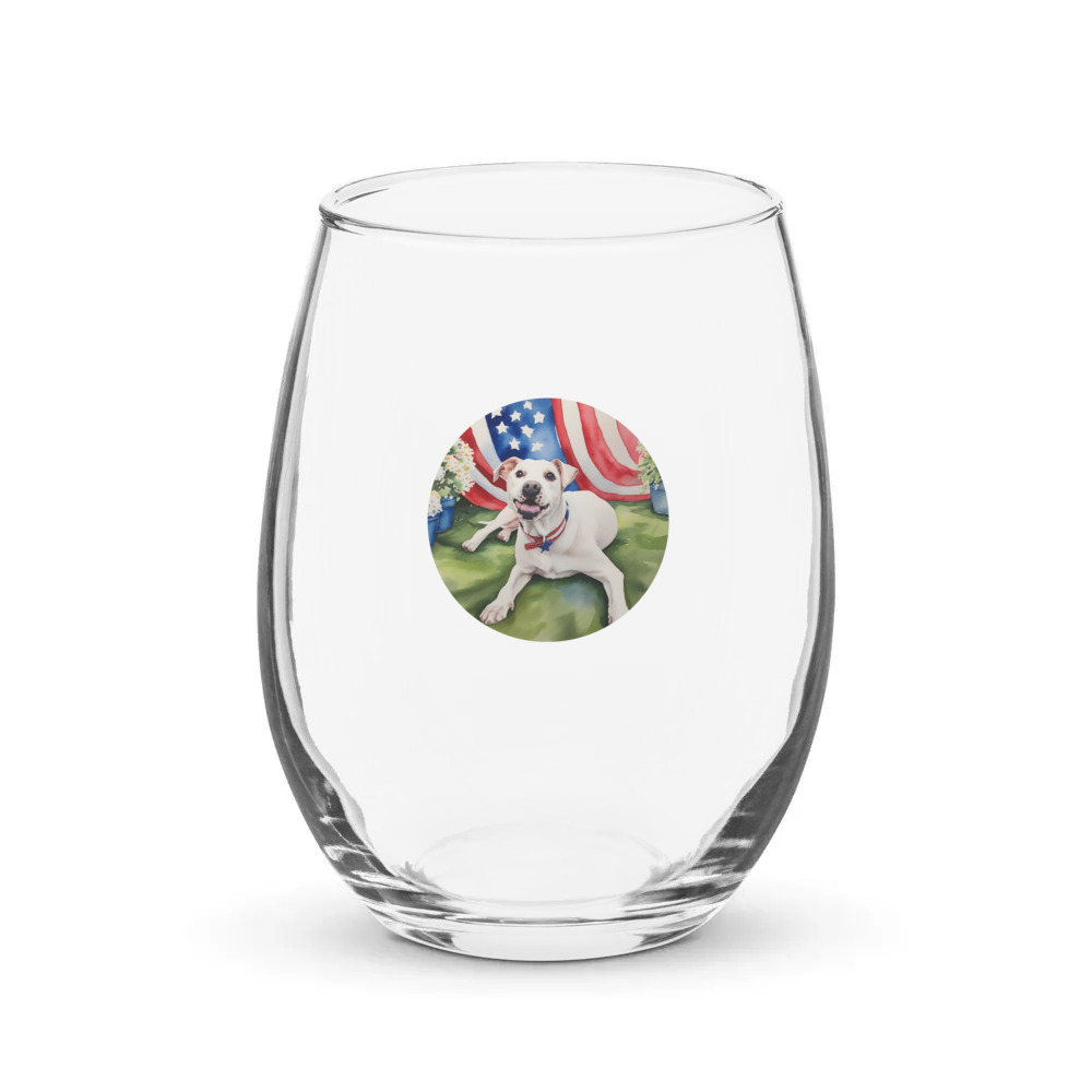 PugMug Custom Melody Stemless Wine Glass