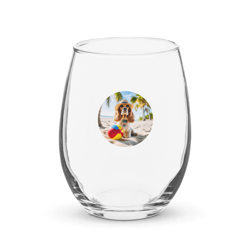 PugMug Custom Pet Stemless Wine Glass