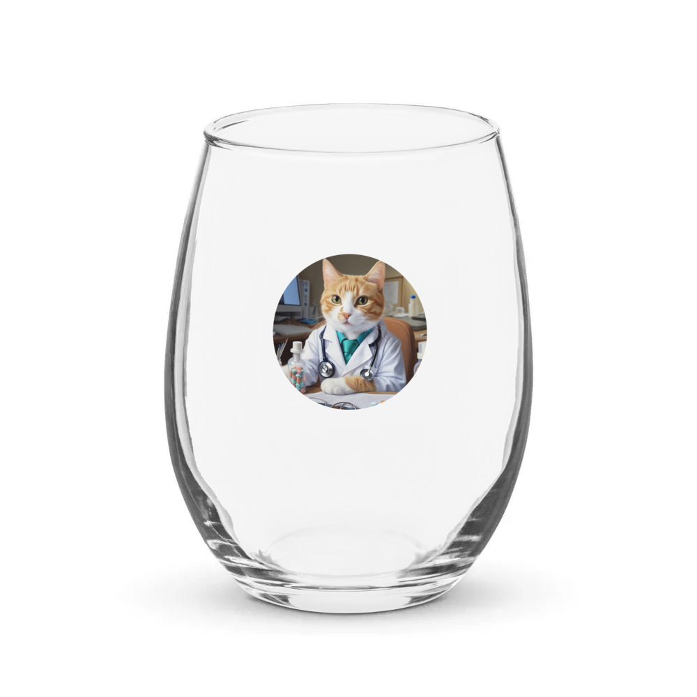 PugMug Custom Jack Jack Stemless Wine Glass