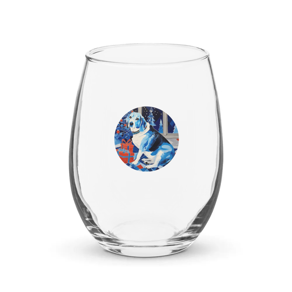 PugMug Custom Munchkin Stemless Wine Glass