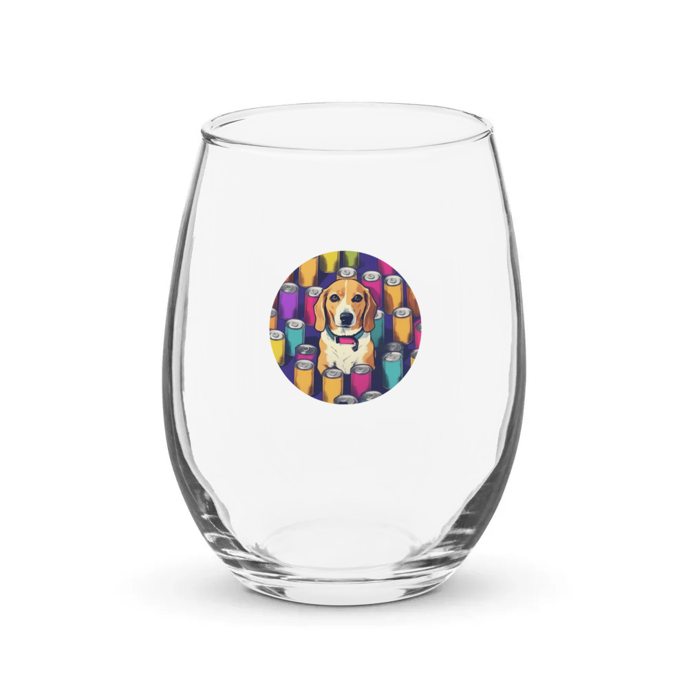 PugMug Custom Munchkin Stemless Wine Glass