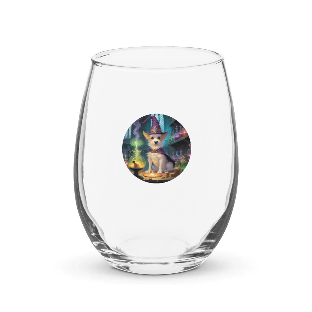PugMug Custom Luna Stemless Wine Glass