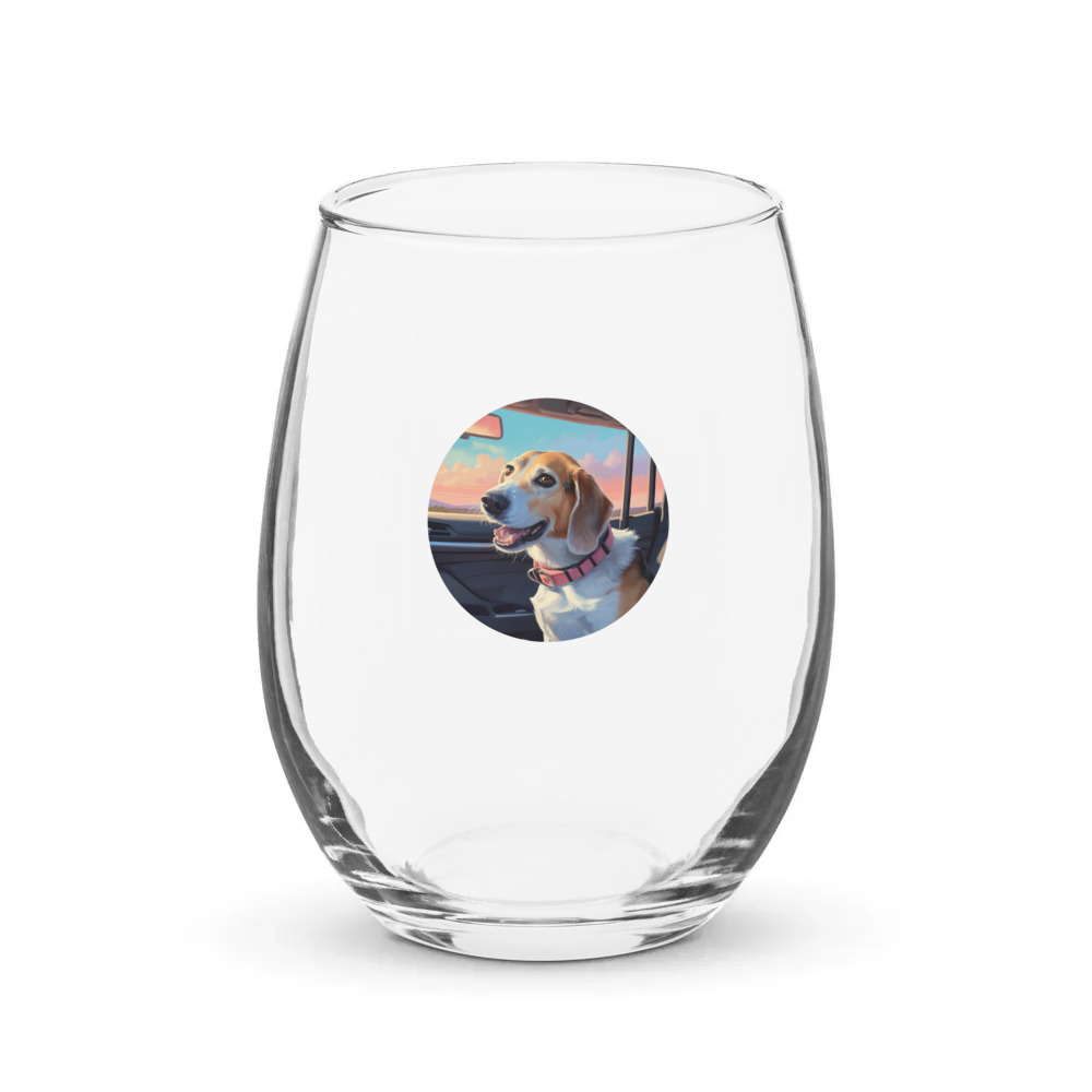 PugMug Custom Munchkin Stemless Wine Glass