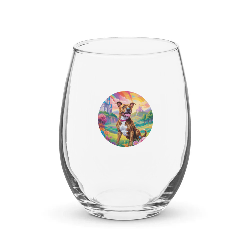PugMug Custom Tony Hawk Stemless Wine Glass