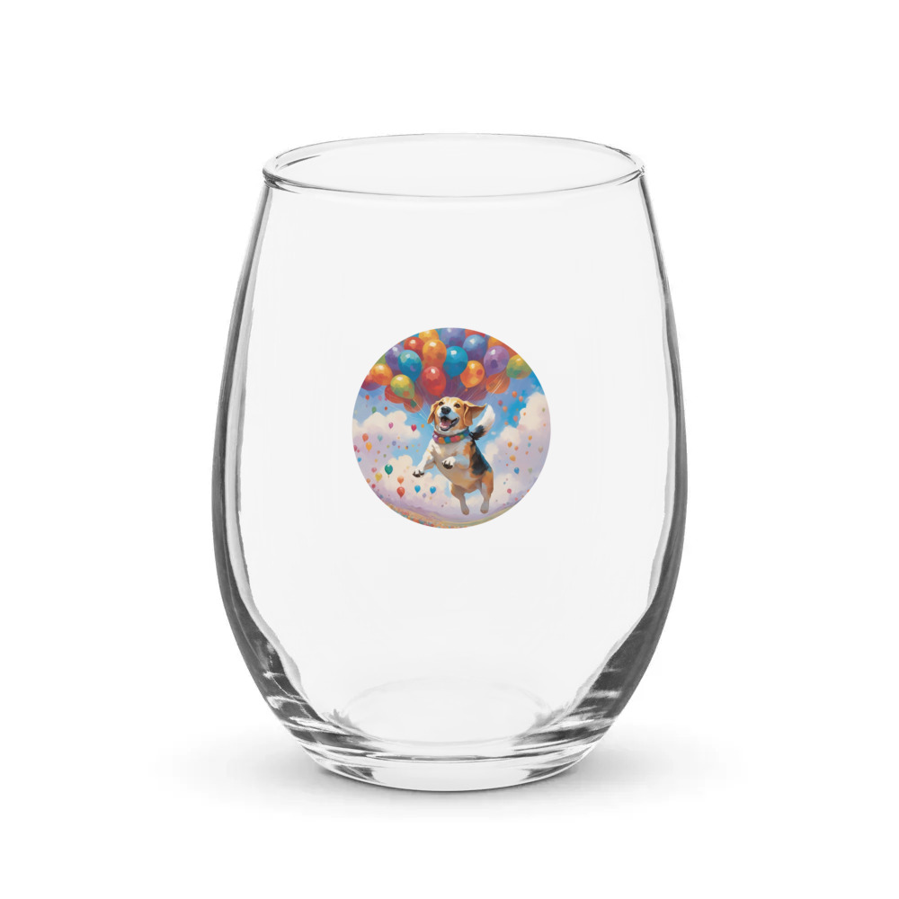 PugMug Custom Munchkin Stemless Wine Glass