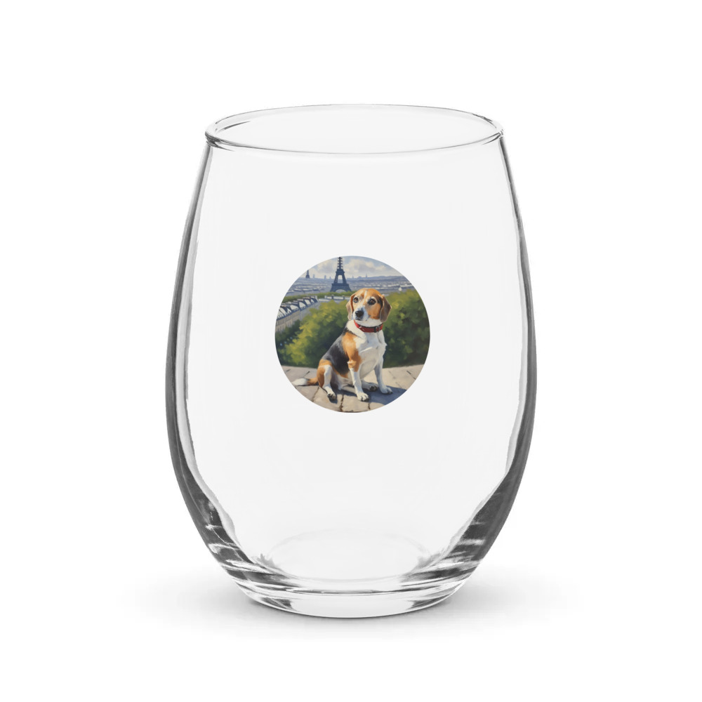 PugMug Custom Munchkin Stemless Wine Glass