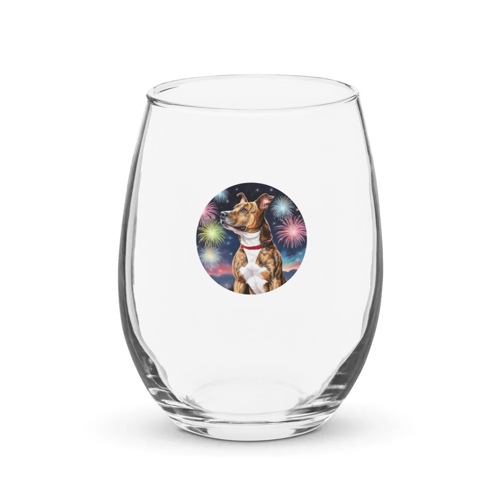 PugMug Custom Tony Hawk Stemless Wine Glass