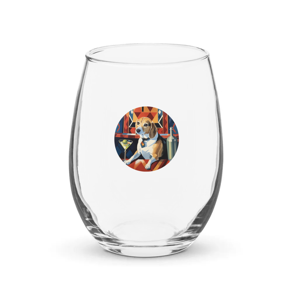 PugMug Custom Munchkin Stemless Wine Glass