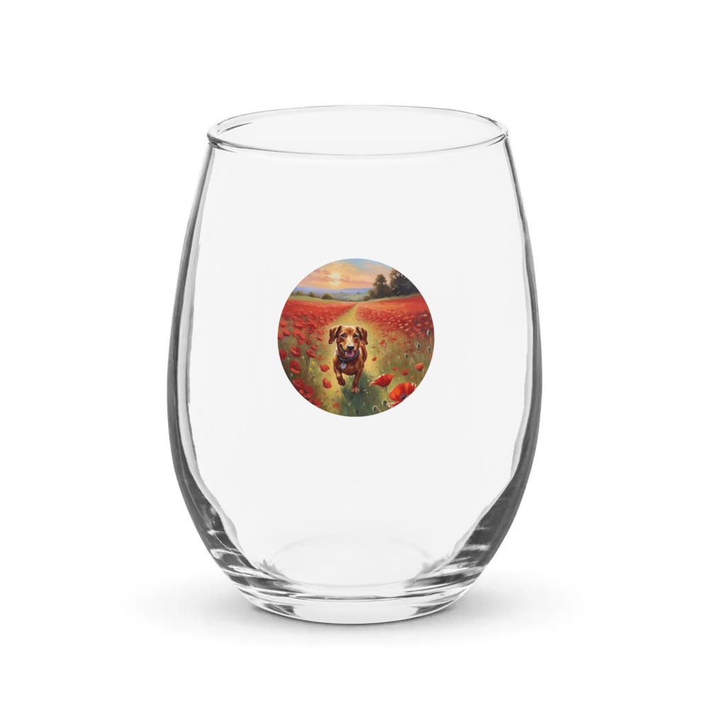 PugMug Custom Rex Stemless Wine Glass
