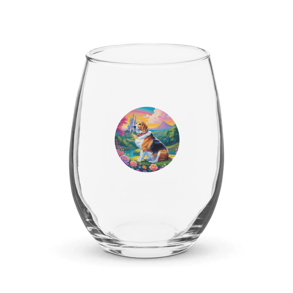 PugMug Custom Munchkin Stemless Wine Glass