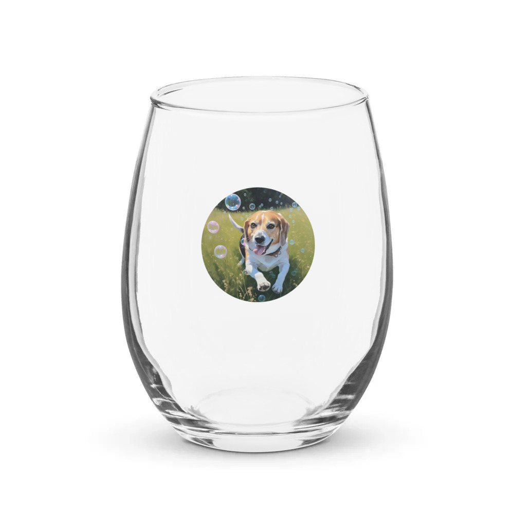 PugMug Custom Munchkin Stemless Wine Glass