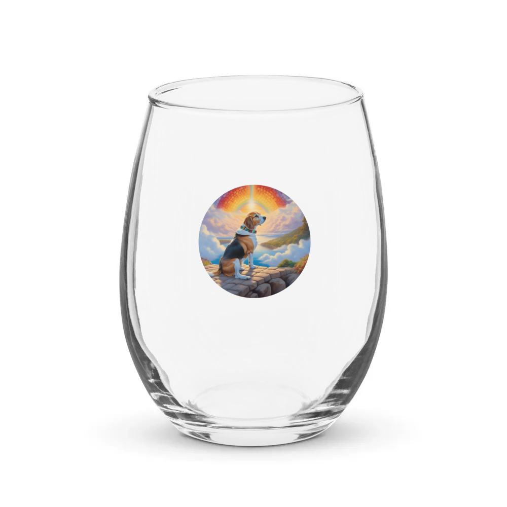 PugMug Custom Munchkin Stemless Wine Glass