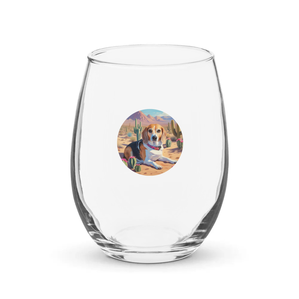 PugMug Custom Munchkin Stemless Wine Glass