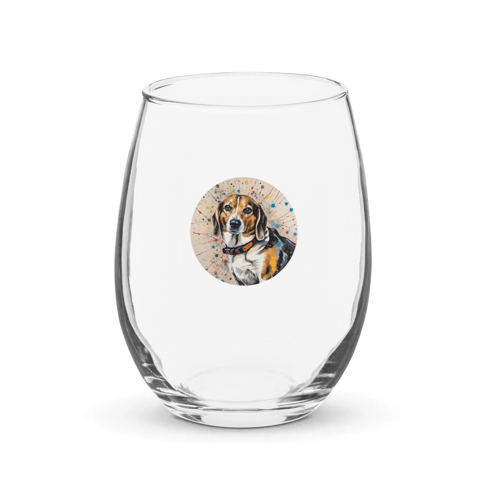 PugMug Custom Munchkin Stemless Wine Glass