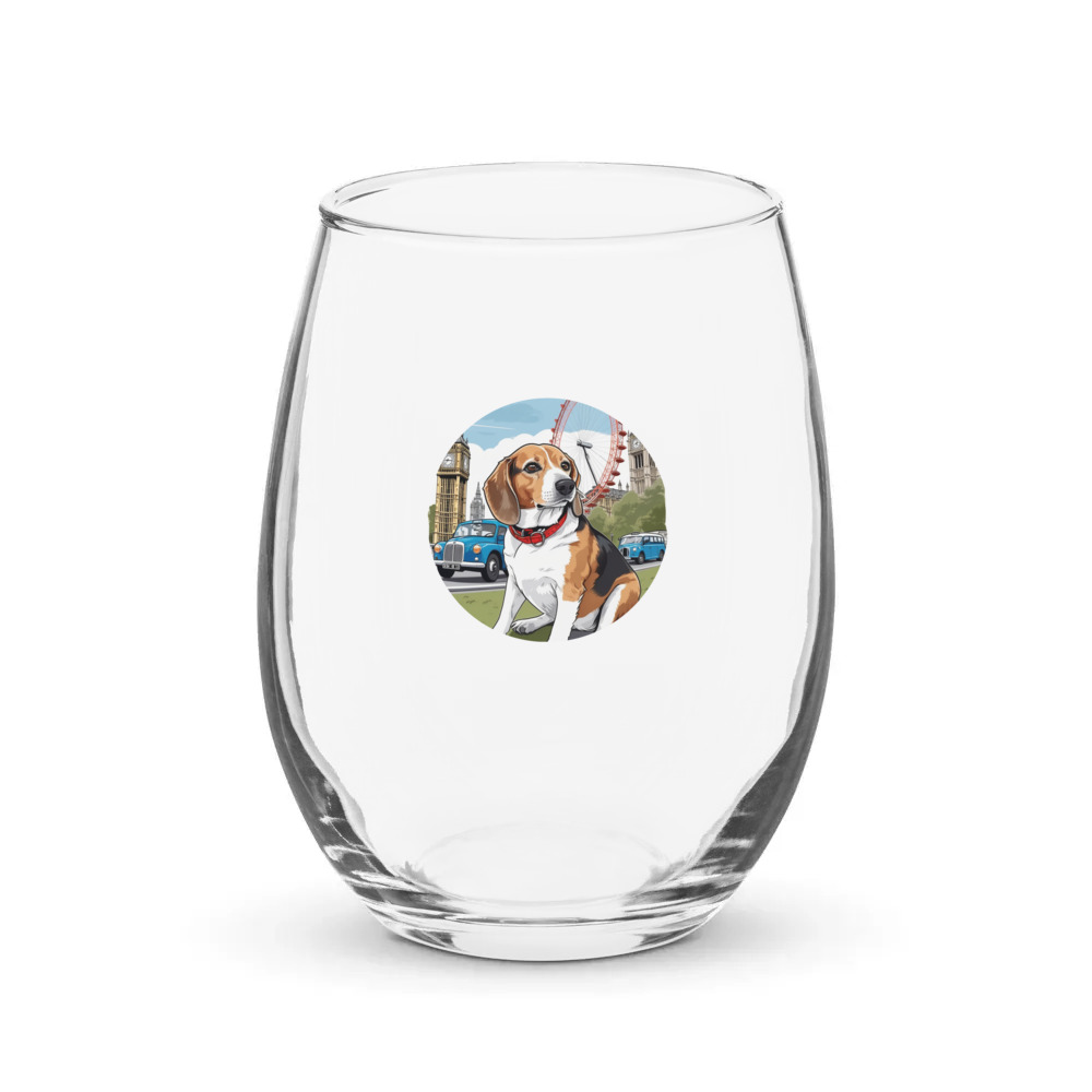 PugMug Custom Munchkin Stemless Wine Glass