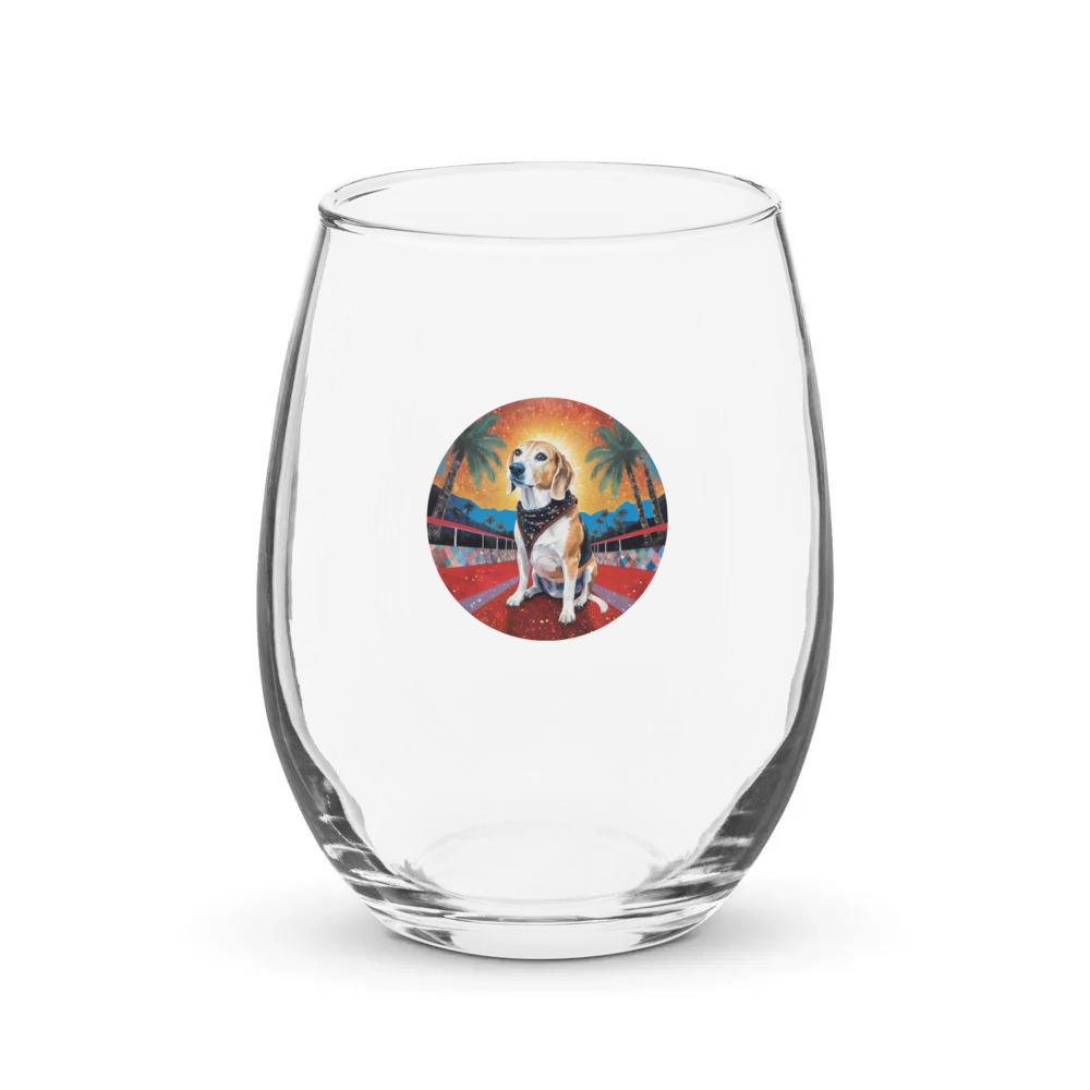 PugMug Custom Munchkin Stemless Wine Glass