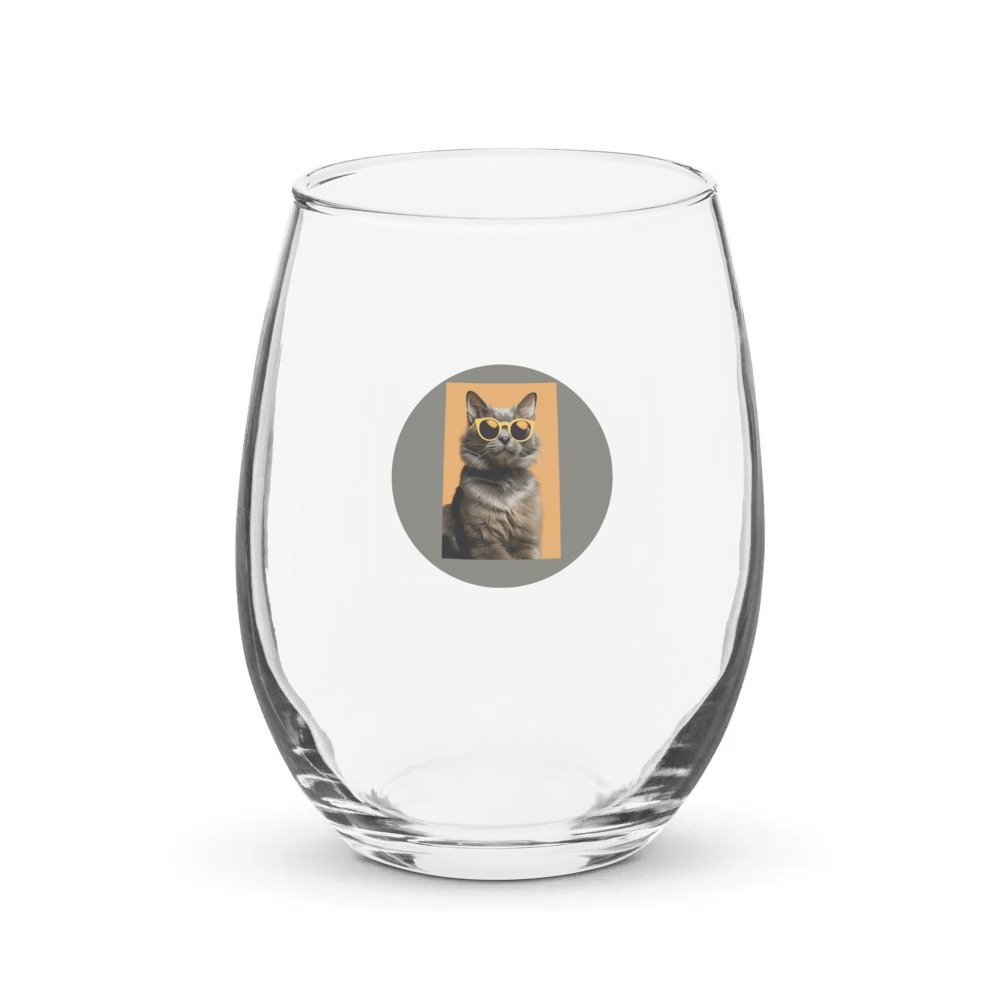 PugMug Custom Thumper Stemless Wine Glass