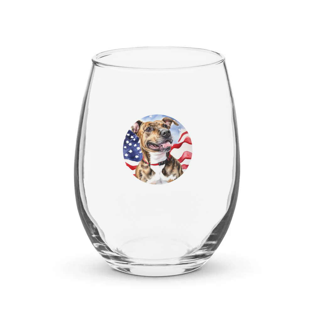 PugMug Custom Tony Hawk Stemless Wine Glass