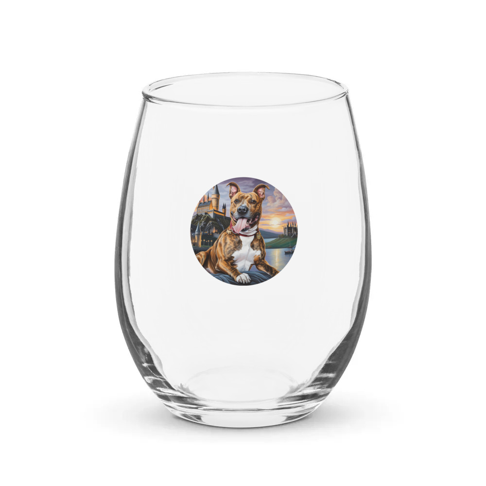 PugMug Custom Tony Hawk Stemless Wine Glass