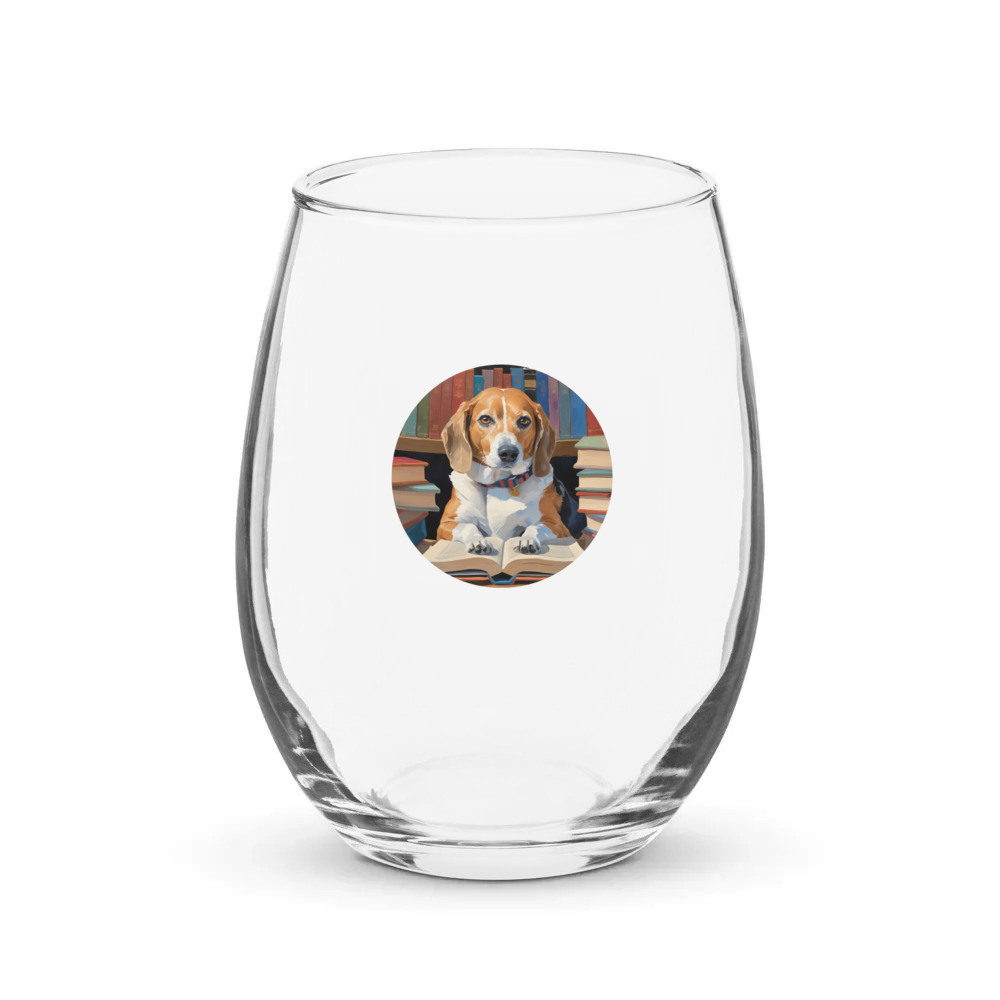 PugMug Custom Munchkin Stemless Wine Glass