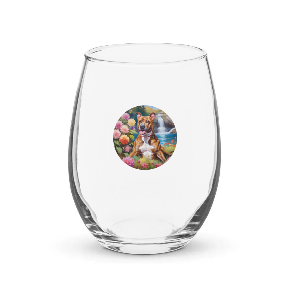 PugMug Custom Tony Hawk Stemless Wine Glass