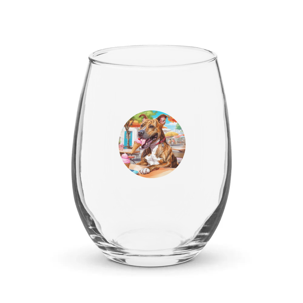 PugMug Custom Tony Hawk Stemless Wine Glass