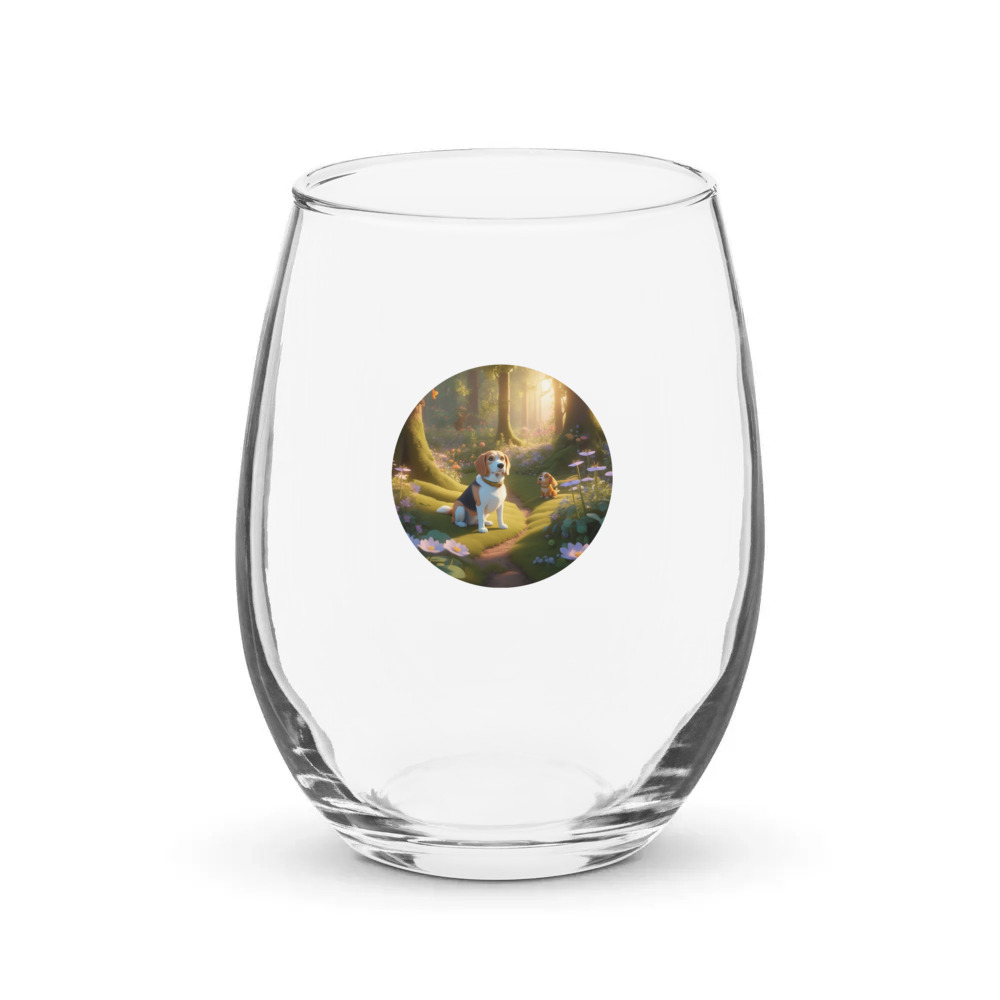 PugMug Custom Munchkin Stemless Wine Glass