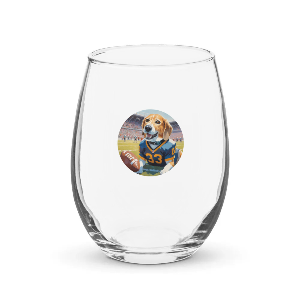 PugMug Custom Munchkin Stemless Wine Glass