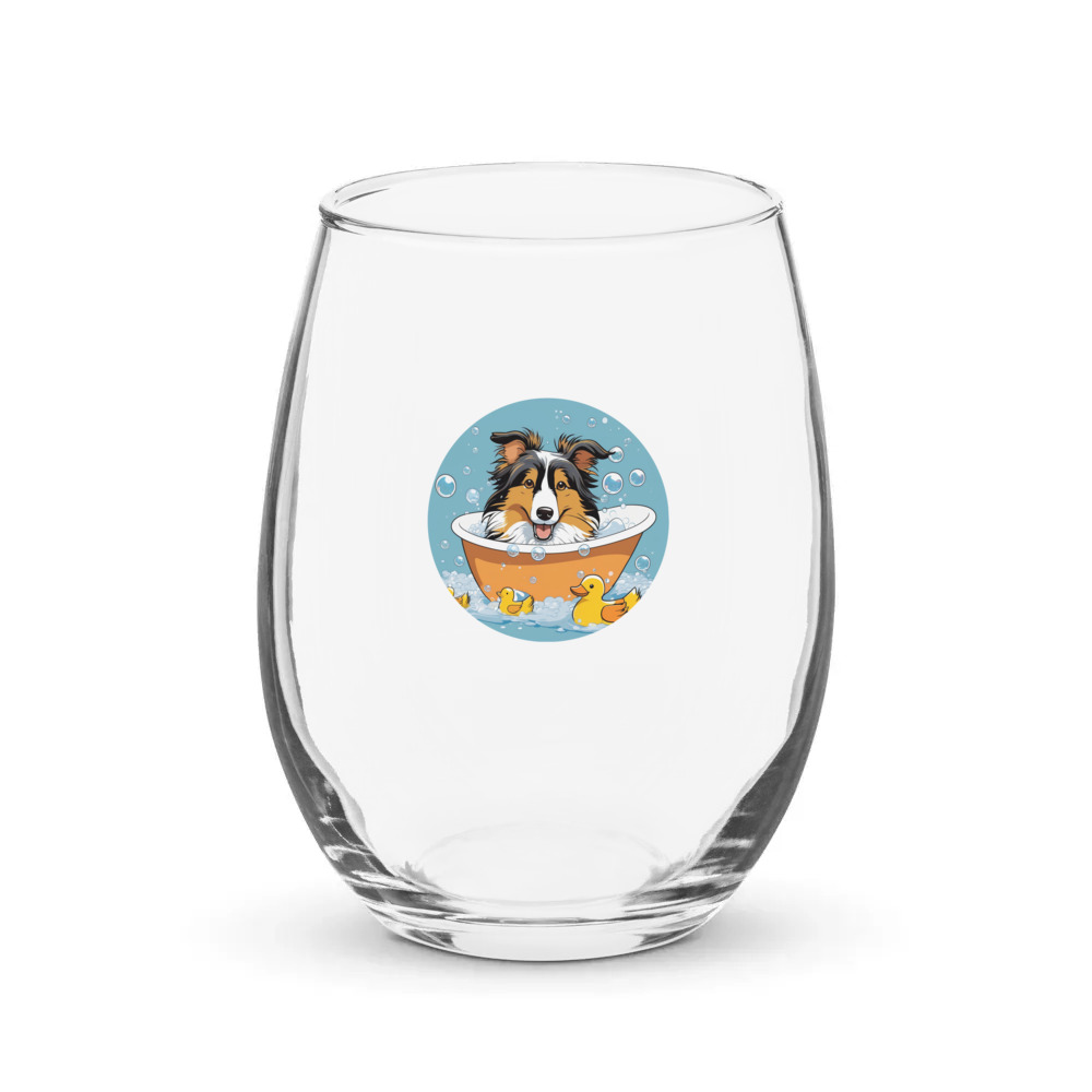PugMug Custom Pet Stemless Wine Glass