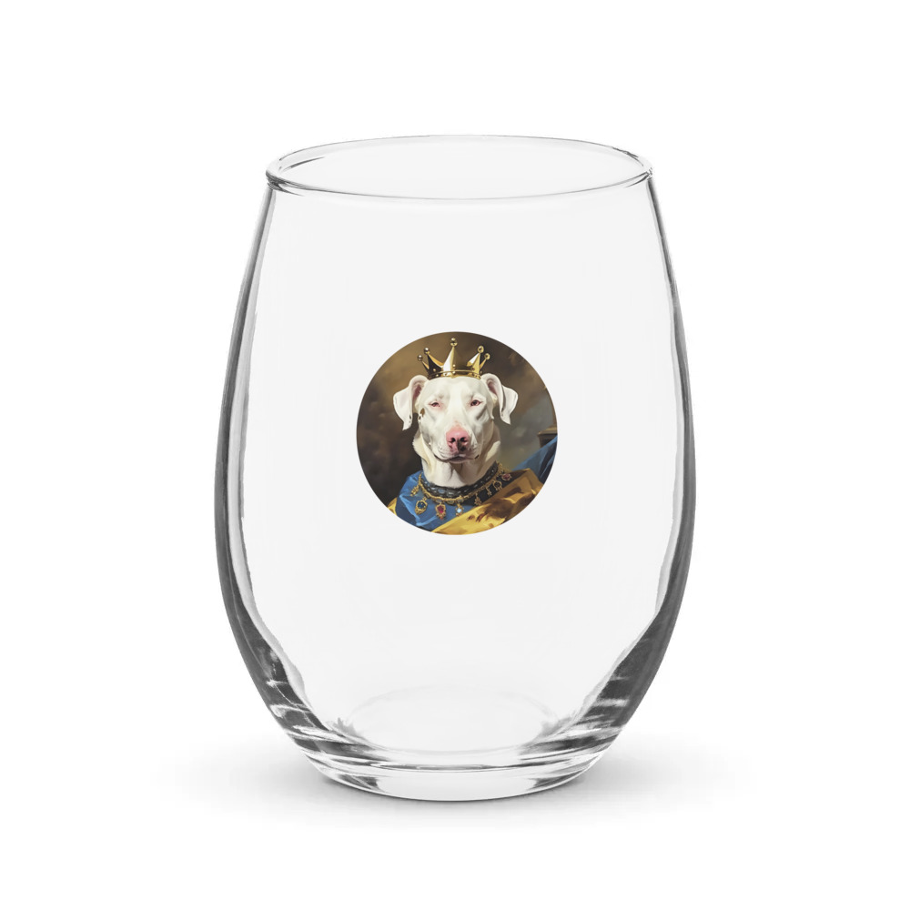 PugMug Custom Penny Stemless Wine Glass