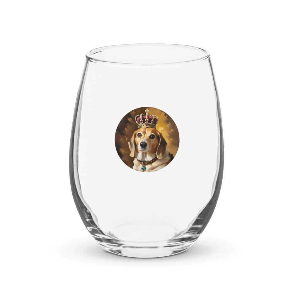 PugMug Custom Munchkin Stemless Wine Glass