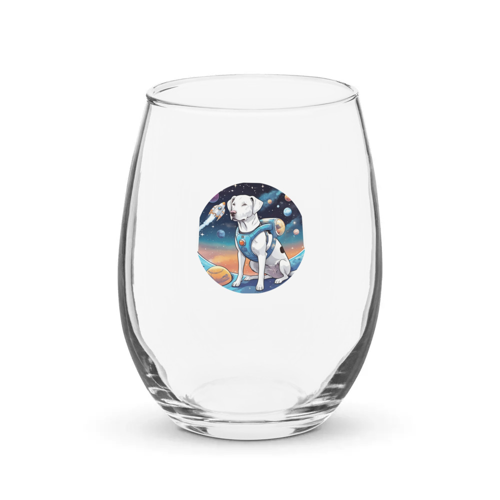 PugMug Custom Penny Stemless Wine Glass