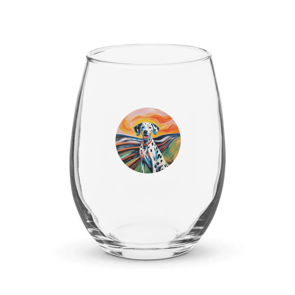 PugMug Custom Pet Stemless Wine Glass