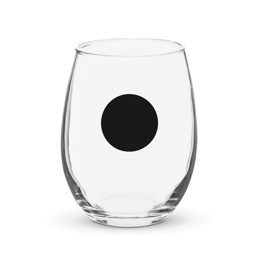 PugMug Custom Bulldog Stemless Wine Glass
