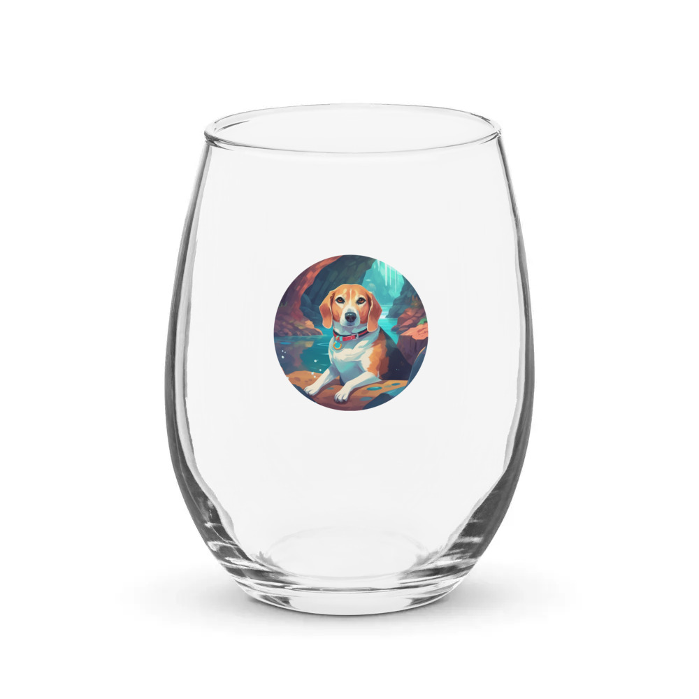 PugMug Custom Munchkin Stemless Wine Glass