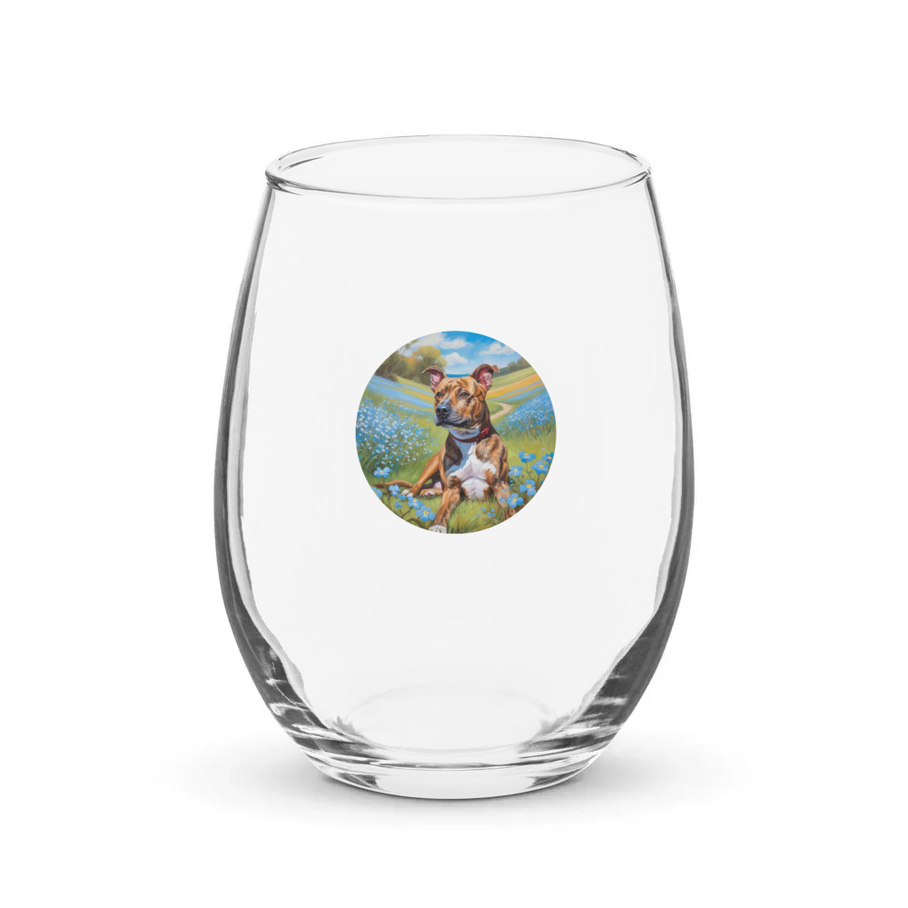 PugMug Custom Tony Hawk Stemless Wine Glass