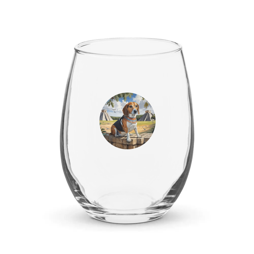 PugMug Custom Munchkin Stemless Wine Glass