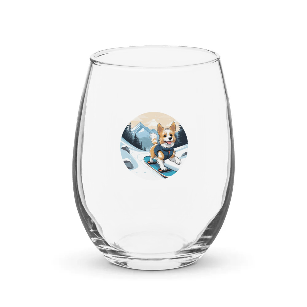 PugMug Custom Luna Stemless Wine Glass