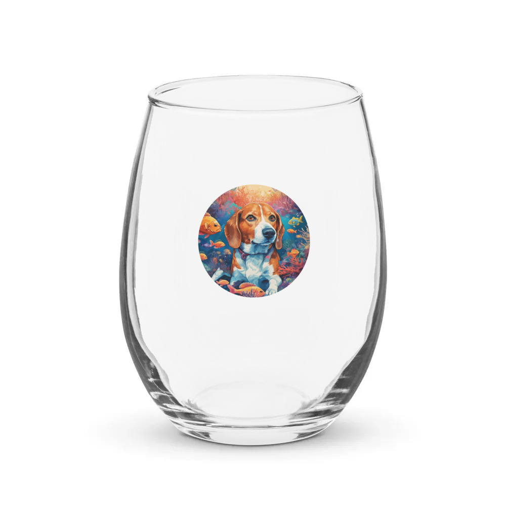 PugMug Custom Munchkin Stemless Wine Glass